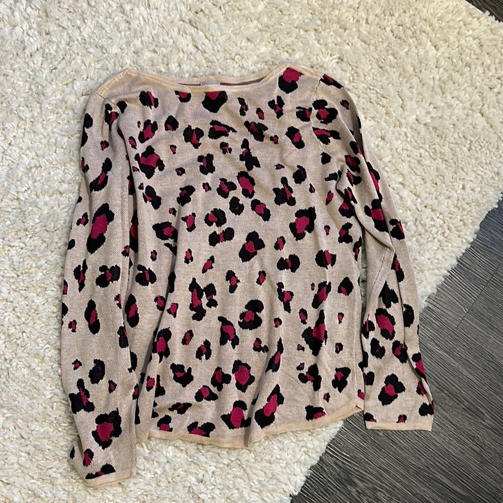 CHICOS LEOPARD SWEATER